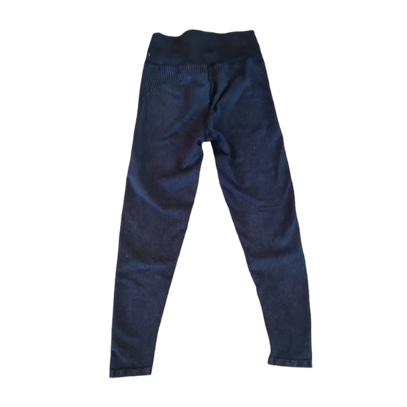 Offline by Aerie Black Ribbed Leggings full length Size M 5298 - Picture 3 of 6